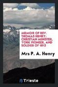 Memoir of Rev. Thomas Henry