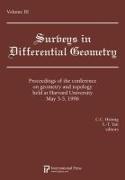 Lectures on Geometry and Topology held at Harvard University, May 3-5, 1996, Volume 3