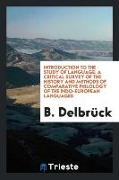 Introduction to the Study of Language: A Critical Survey of the History and Methods of