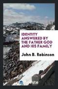 Identity Answered by the Father God and His Family