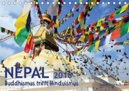 Nepal - Buddhismus trifft Hinduismus (Tischkalender 2018 DIN A5 quer)