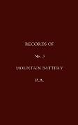 Records of No 3 Mountain Battery R.A