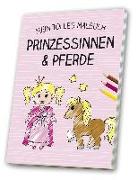 Malbuch Prinzessinnen & Pferde