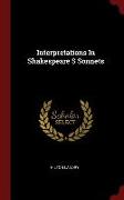 Interpretations in Shakespeare S Sonnets