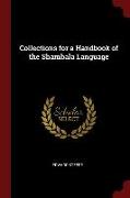 Collections for a Handbook of the Shambala Language