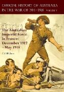 THE OFFICIAL HISTORY OF AUSTRALIA IN THE WAR OF 1914-1918