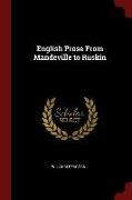 English Prose from Mandeville to Ruskin