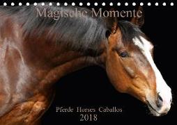 Magische Momente - Pferde Horses Caballos (Tischkalender 2018 DIN A5 quer)
