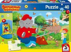 Benjamin Blümchen, 40 Teile - Kinderpuzzle mit Turnbeutel