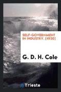 Self-government in industry