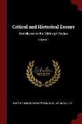 Critical and Historical Essays: Contributed to the Edinburgh Review, Volume 1