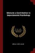 Memory, A Contribution to Experimental Psychology