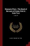 Duanaire Finn = the Book of the Lays of Fionn: Part II: Irish Text, Volume 2