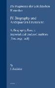 IV. Biography and Antiquarian Literature, A. Biography. Fasc. 7. Imperial and Undated Authors [nos. 1053-1118]