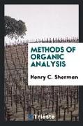 Methods of Organic Analysis