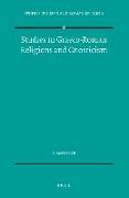 Studies in Graeco-Roman Religions and Gnosticism