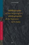 Bibliography of the Septuagint / Bibliographie de la Septante (1970-1993)