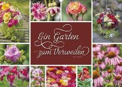 Ein Garten, der zum Verweilen einlädt (Wandkalender 2018 DIN A2 quer)