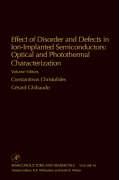 Effect of Disorder and Defects in Ion-Implanted Semiconductors: Optical and Photothermal Characterization