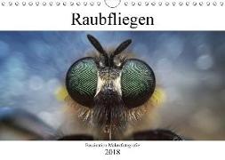 Faszination Makrofotografie: Raubfliegen (Wandkalender 2018 DIN A4 quer)