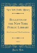 Bulletin of the New York Public Library, Vol. 3