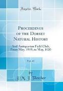 Proceedings of the Dorset Natural History, Vol. 41