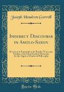 Indirect Discourse in Anglo-Saxon