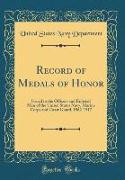 Record of Medals of Honor