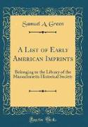 A List of Early American Imprints
