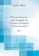 Proceedings of the Academy of Natural Sciences of Philadelphia