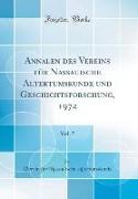 Annalen des Vereins für Nassauische Altertumskunde und Geschichtsforschung, 1972, Vol. 5 (Classic Reprint)