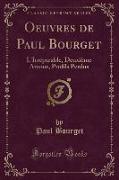 Oeuvres de Paul Bourget