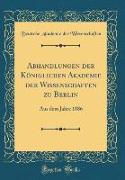 Abhandlungen der Königlichen Akademie der Wissenschaften zu Berlin