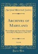Archives of Maryland, Vol. 46
