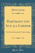 Hartmann von Aue als Lyriker