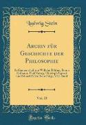 Archiv für Geschichte der Philosophie, Vol. 15