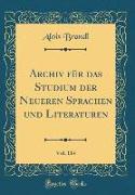 Archiv für das Studium der Neueren Sprachen und Literaturen, Vol. 114 (Classic Reprint)
