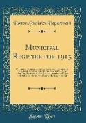 Municipal Register for 1915