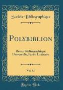 Polybiblion, Vol. 52