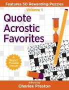 Quote Acrostic Favorites: Features 50 Rewarding Puzzles