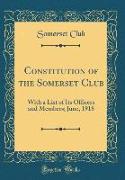 Constitution of the Somerset Club