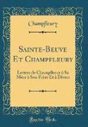 Sainte-Beuve Et Champfleury