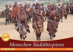 Menschen Südäthiopiens (Wandkalender 2018 DIN A2 quer)
