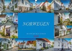 Norwegen - Die Altstadt von Stavanger (Wandkalender 2018 DIN A2 quer)