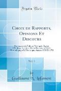 Choix de Rapports, Opinions Et Discours, Vol. 3