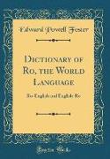 Dictionary of Ro, the World Language