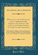 Hearings of the International Joint Commission in Re Remedies for the Pollution of Boundary Waters Between the United States and Canada