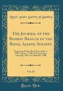 The Journal of the Bombay Branch of the Royal Asiatic Society, Vol. 20
