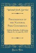Proceedings of the National Park Conference