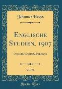 Englische Studien, 1907, Vol. 38